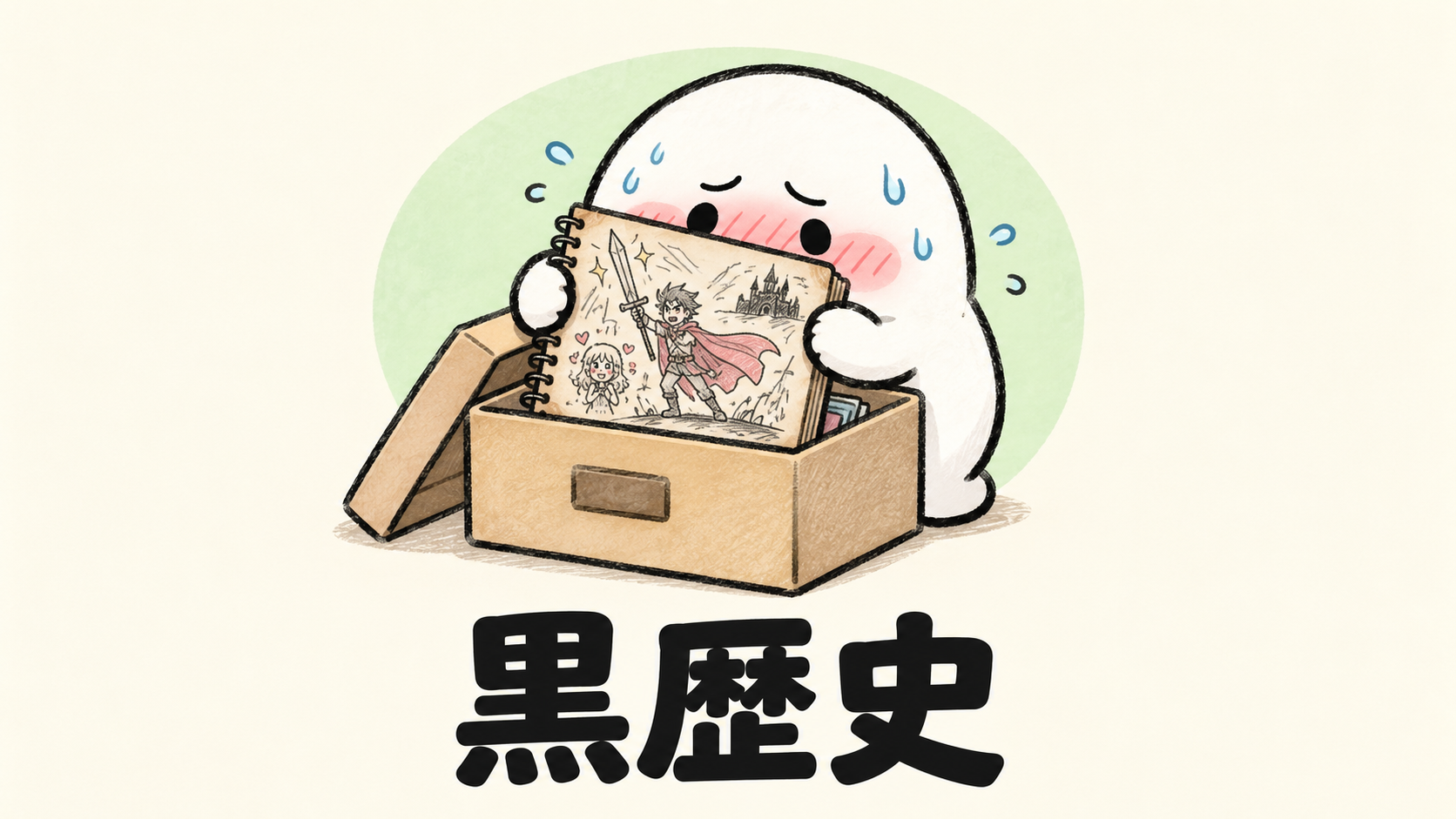 「黒歴史」の解説イラスト
