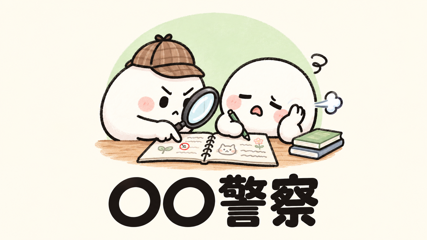 「○○警察」の解説イラスト